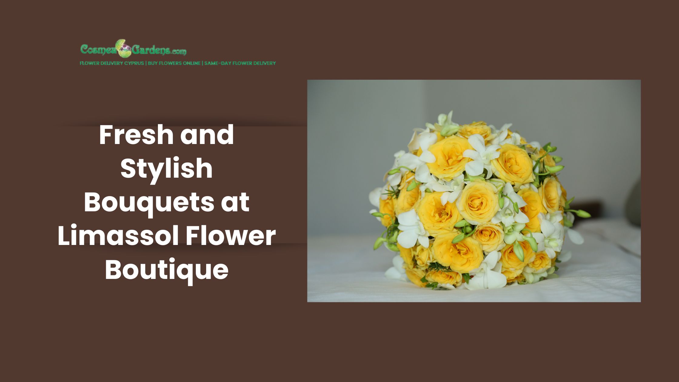 Fresh Flower Boutique: Fast Personalized Flower Delivered in Limassol fresh and stylish bouquets at limassol flower boutique