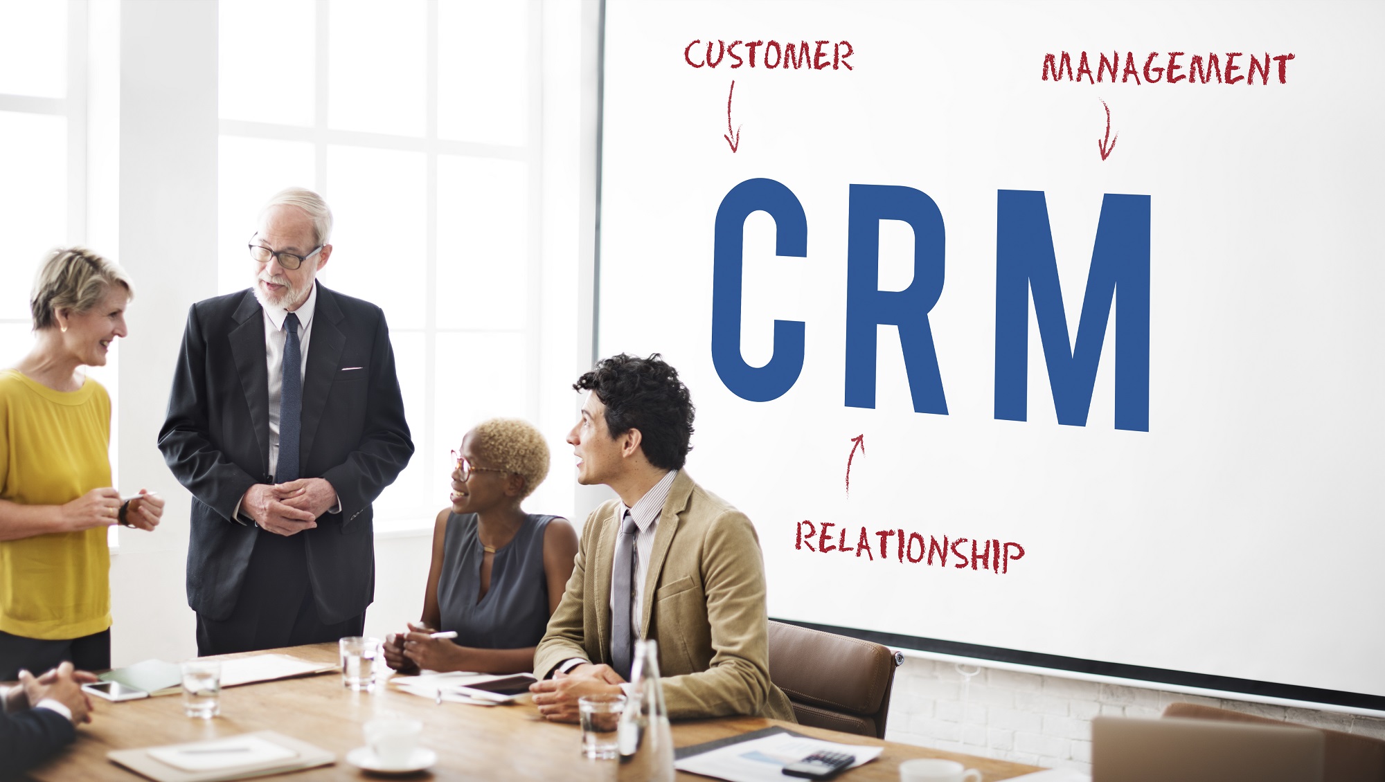 crm business company strategy marketing concept