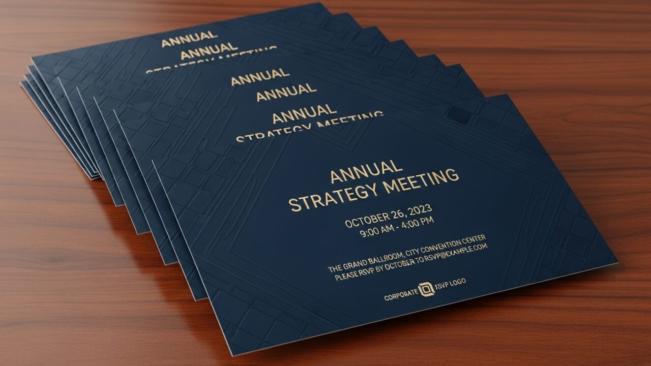 Custom Meeting Invitation Cards: Setting the Right Tone for Professional Gatherings