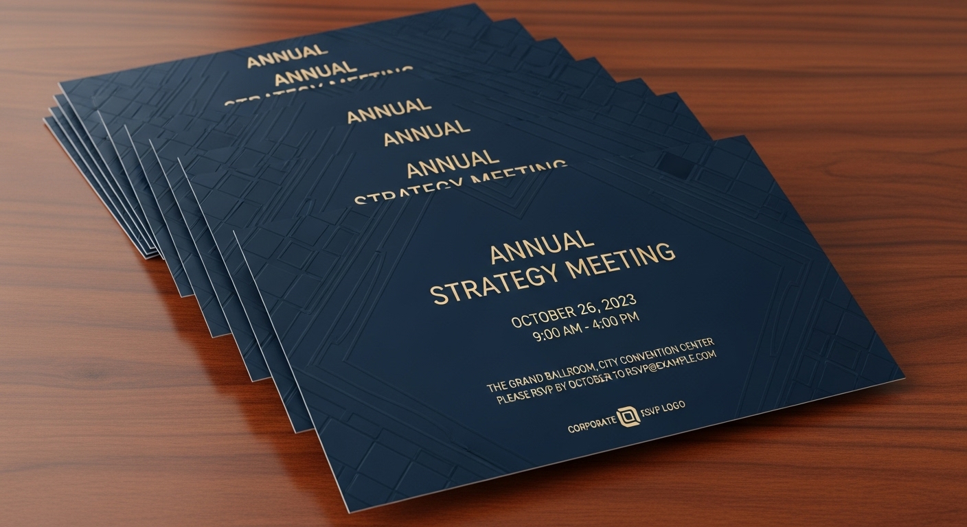 Custom Meeting Invitation Cards: Setting the Right Tone for Professional Gatherings custom meeting invitation cards