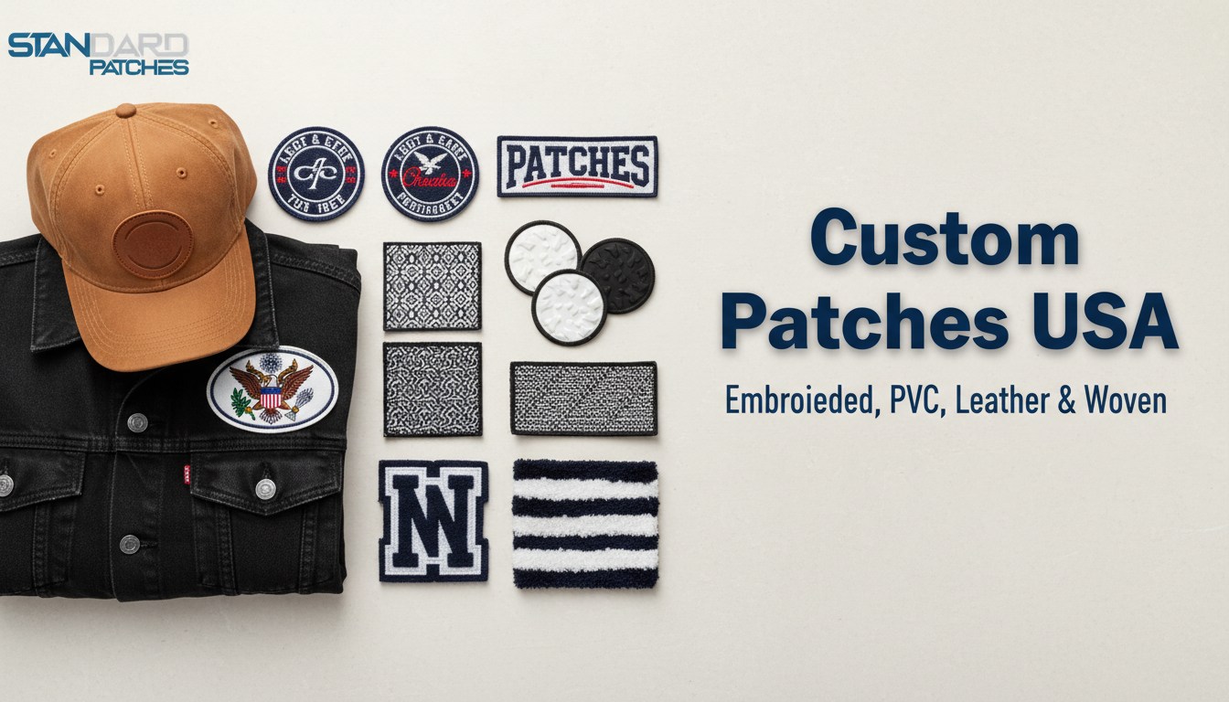 custom embroidered & pvc patches online standard patches usa